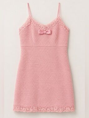 LoveShackFancy Girls Aloma Tweed Mini Dress